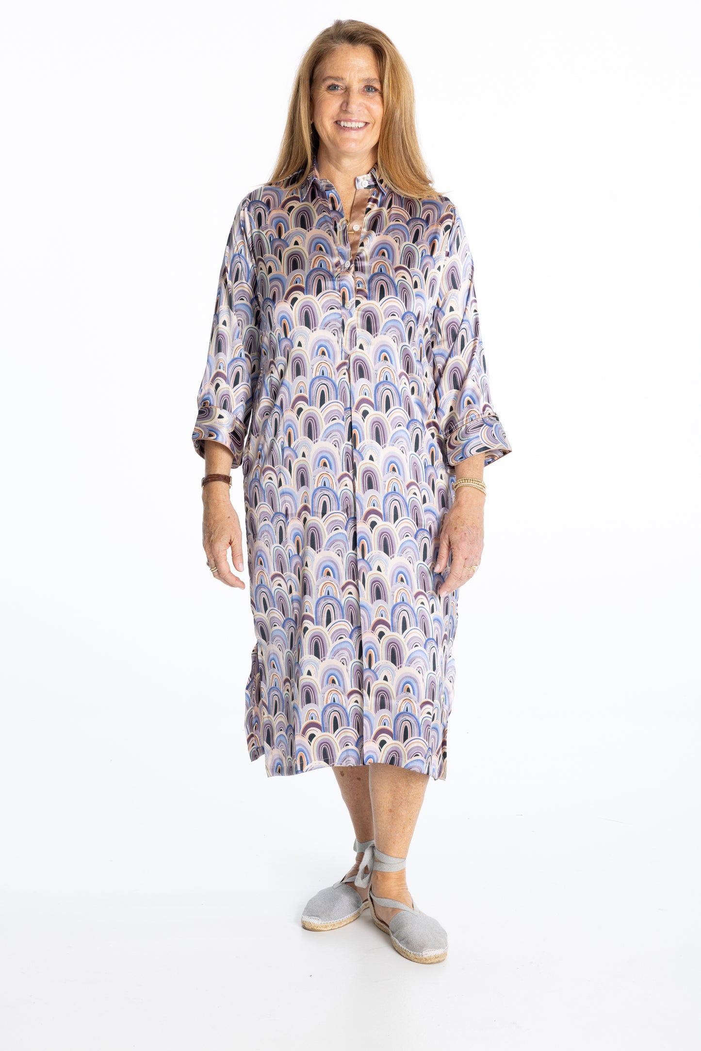 Silk A-Line Dress