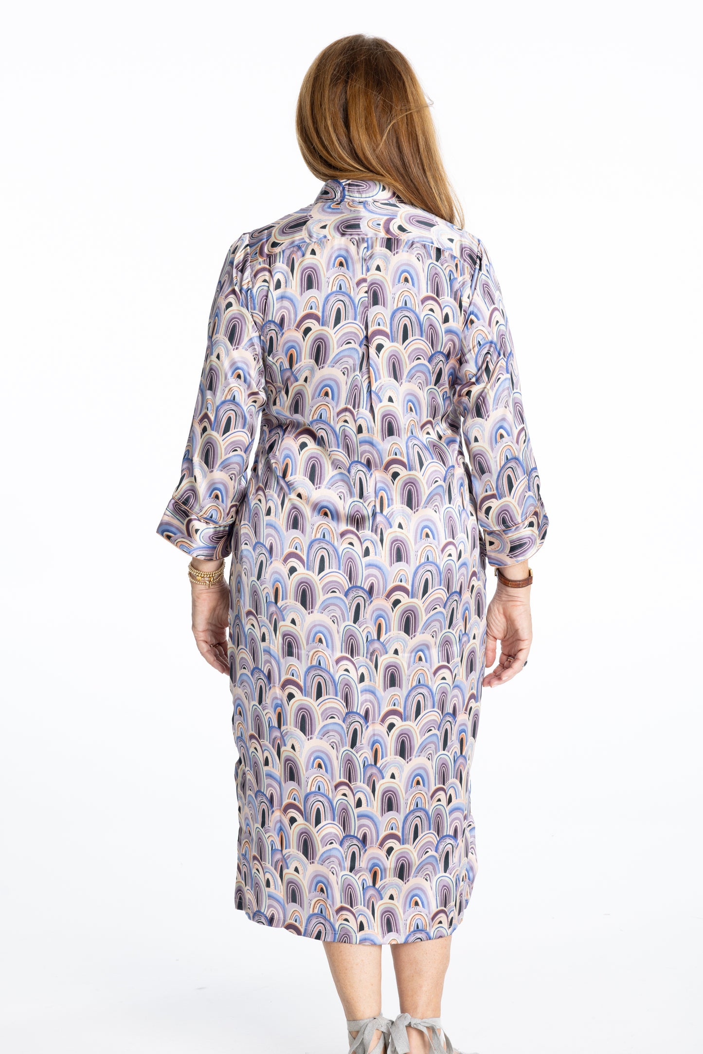Silk A-Line Dress