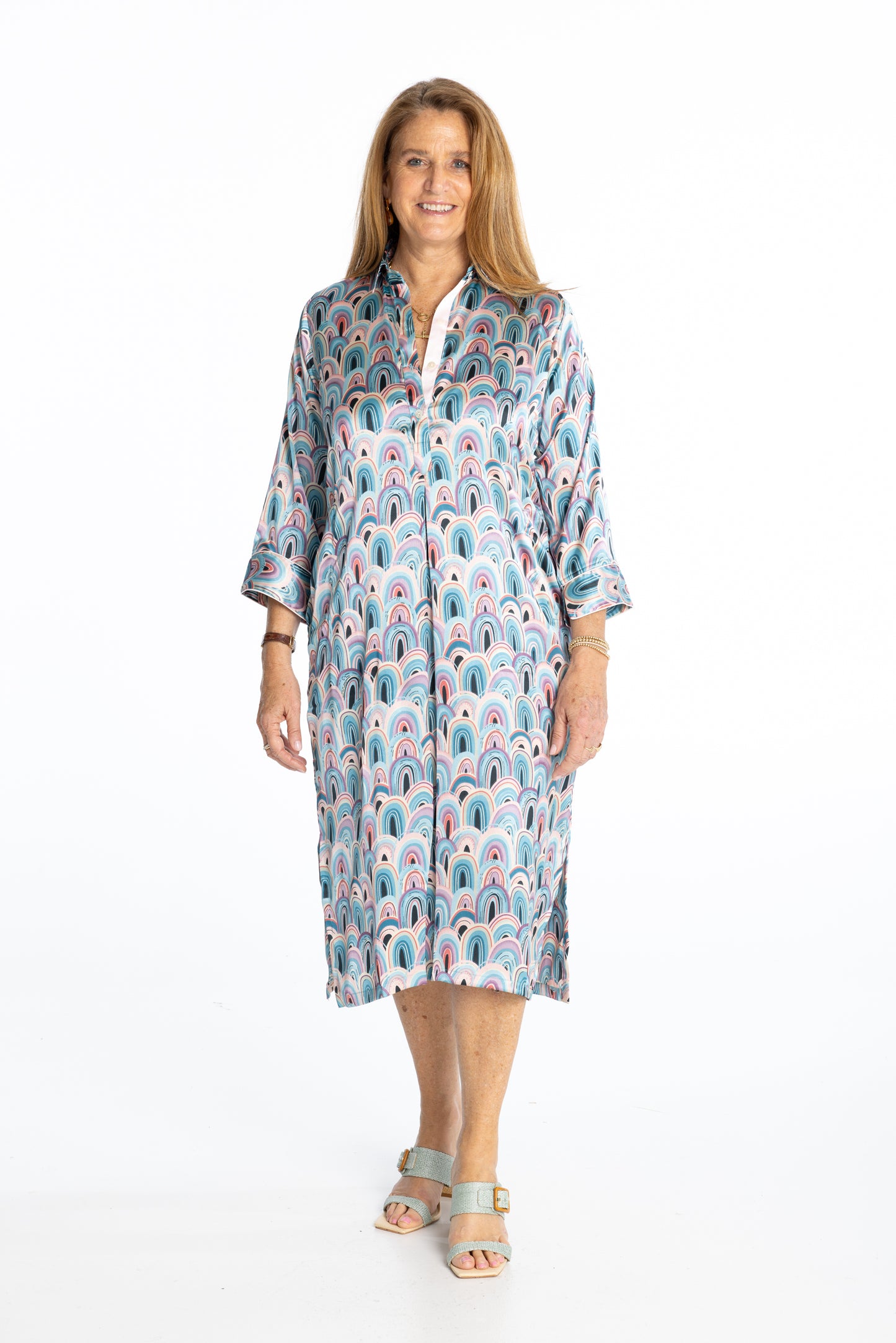 Silk A-Line Dress