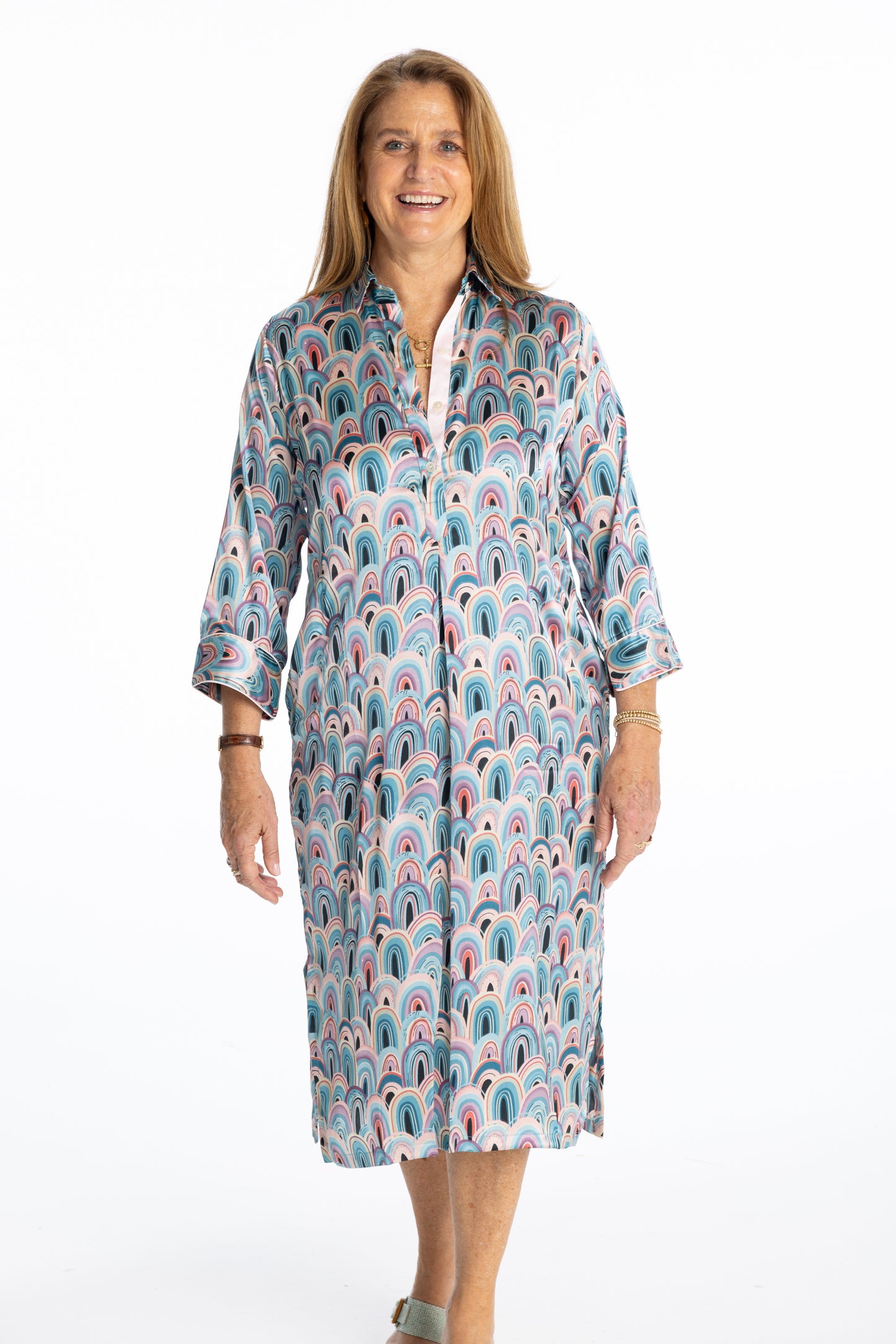 Silk A-Line Dress