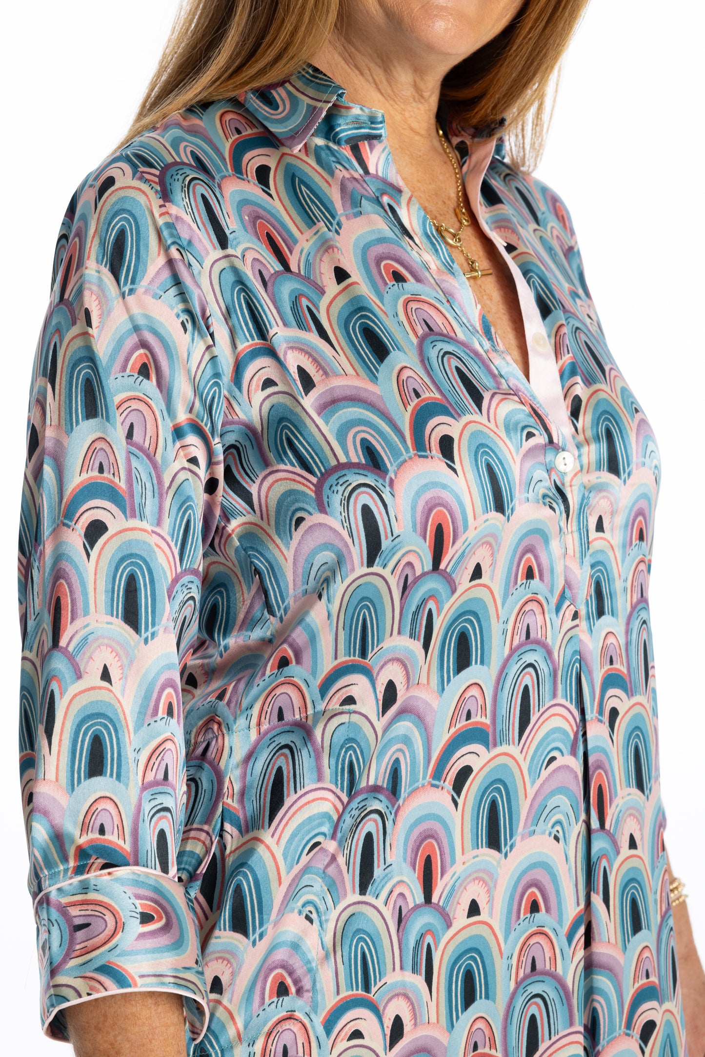 Silk A-Line Dress