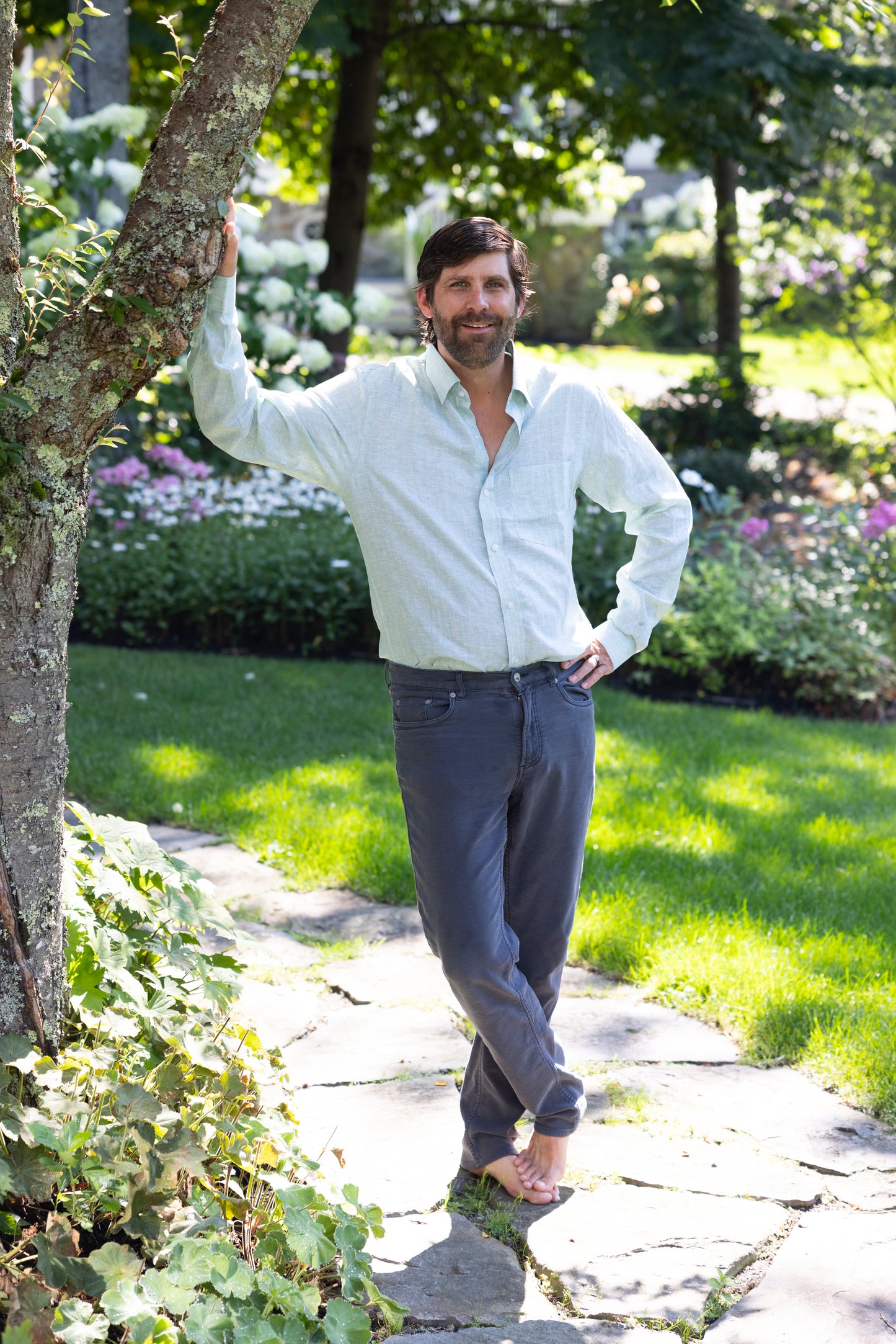 Men’s Linen Button down
