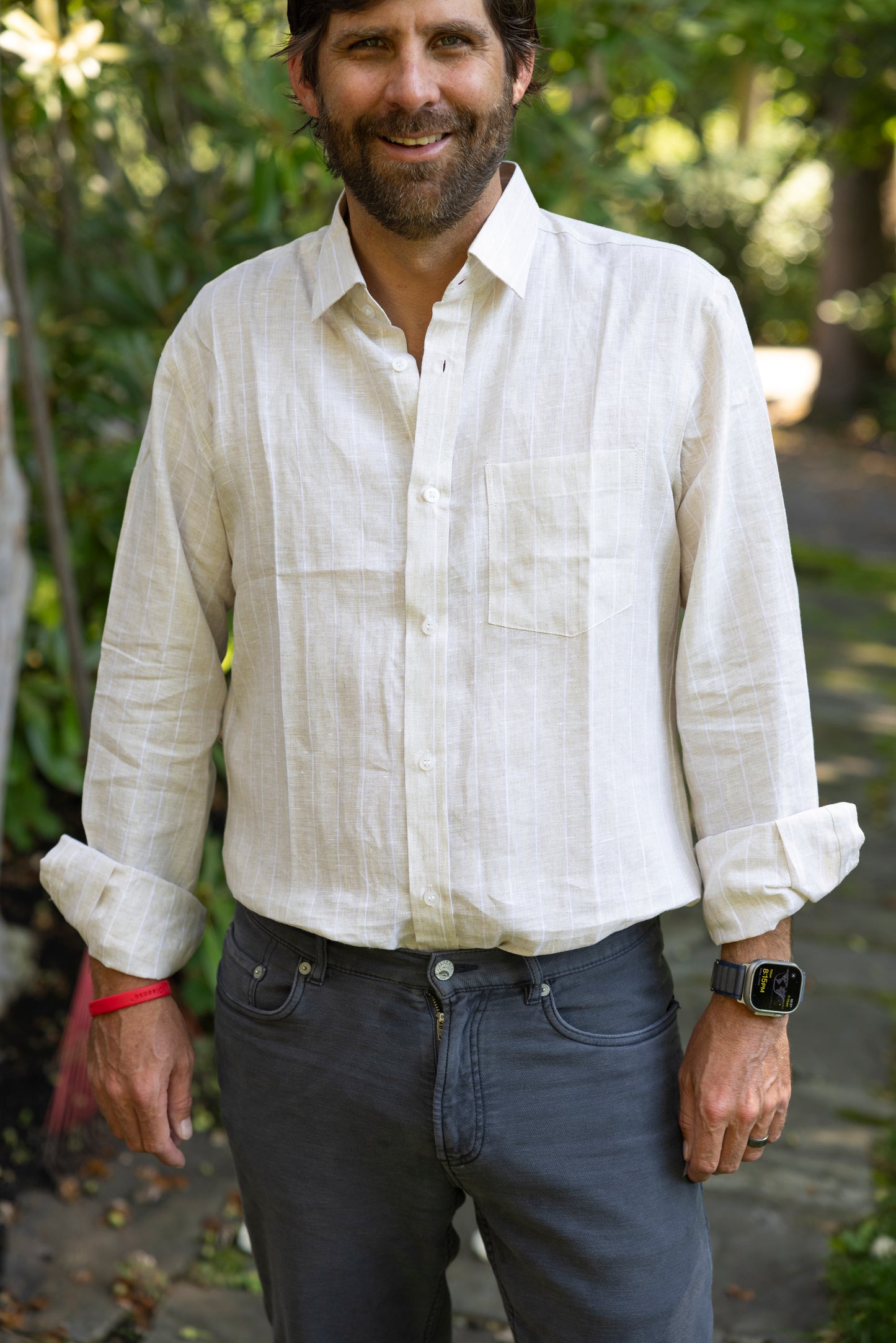 Men’s Linen Button down