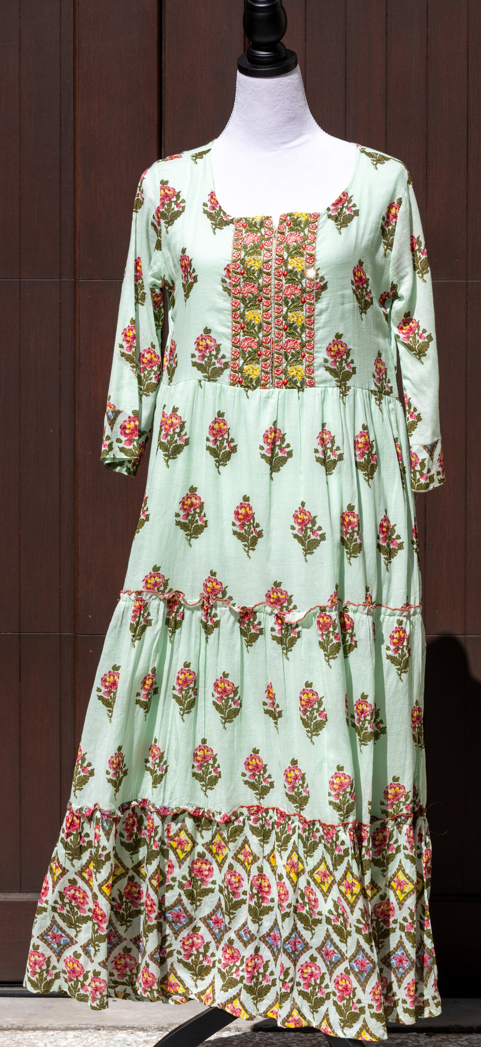 Green Flower Dress